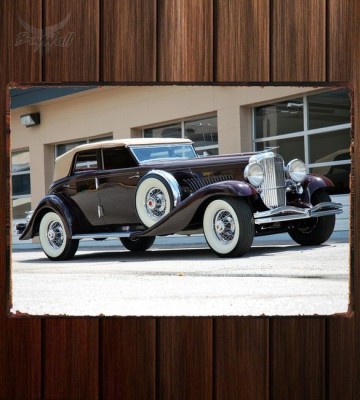 Металлическая табличка Duesenberg JN 570 Convertible Sedan by Rollston